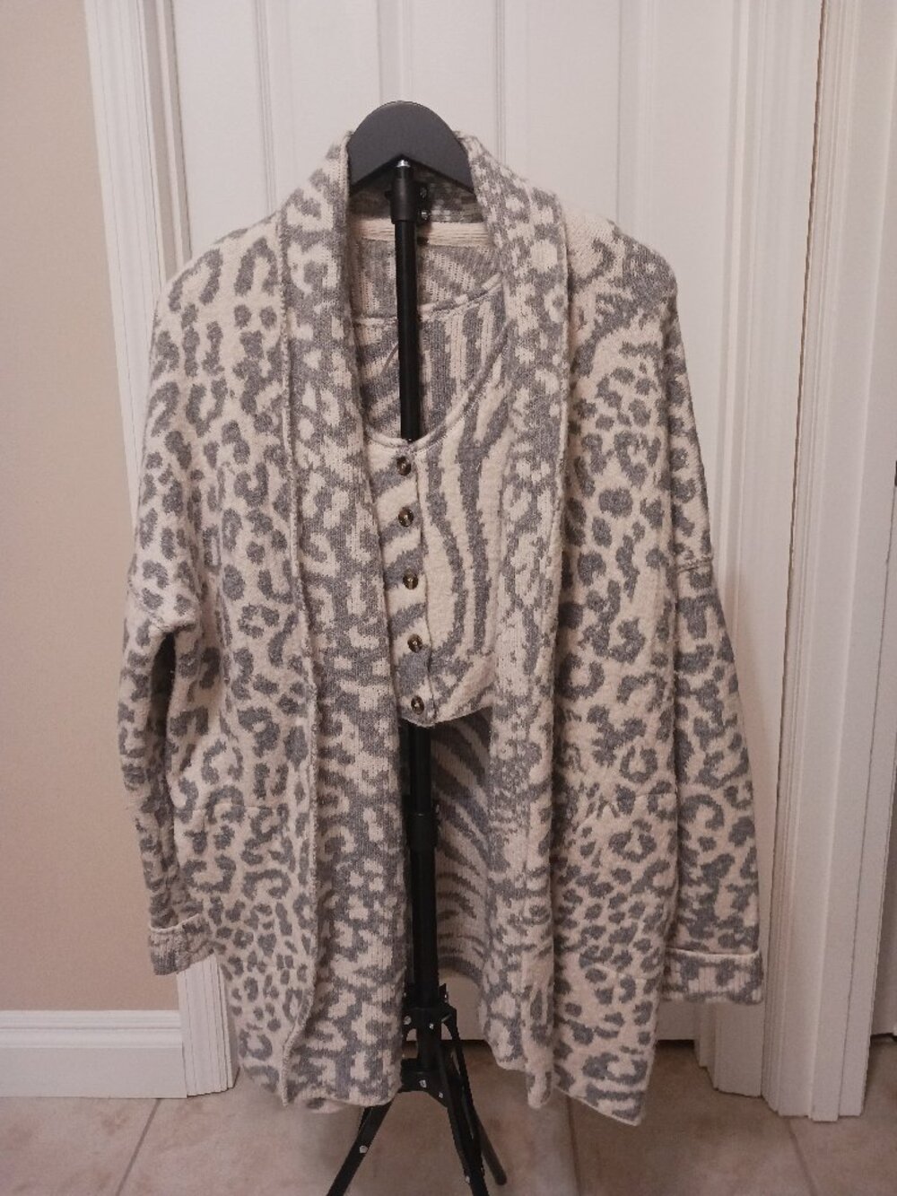 Free People Sweater Coat and matching vest